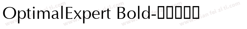 OptimalExpert Bold字体转换